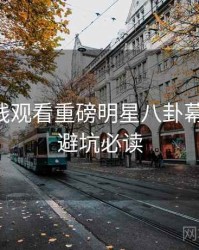 51网在线观看重磅明星八卦幕后真相，避坑必读