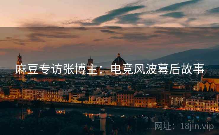 麻豆专访张博主：电竞风波幕后故事