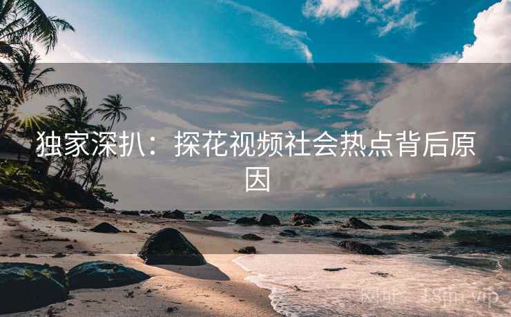 独家深扒：探花视频社会热点背后原因