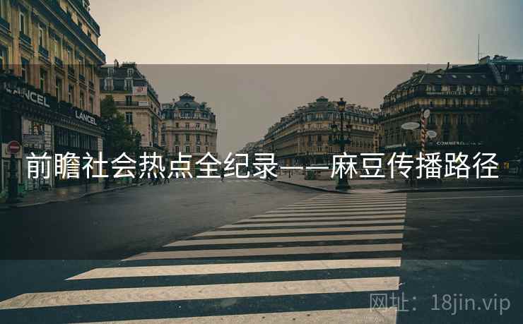 前瞻社会热点全纪录——麻豆传播路径
