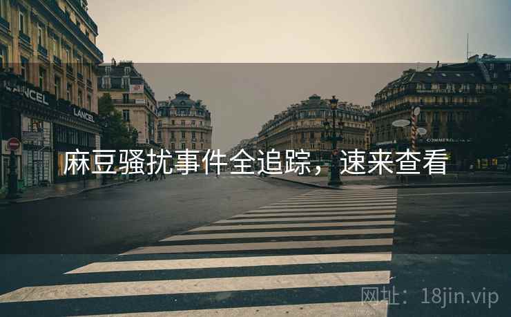 麻豆骚扰事件全追踪，速来查看